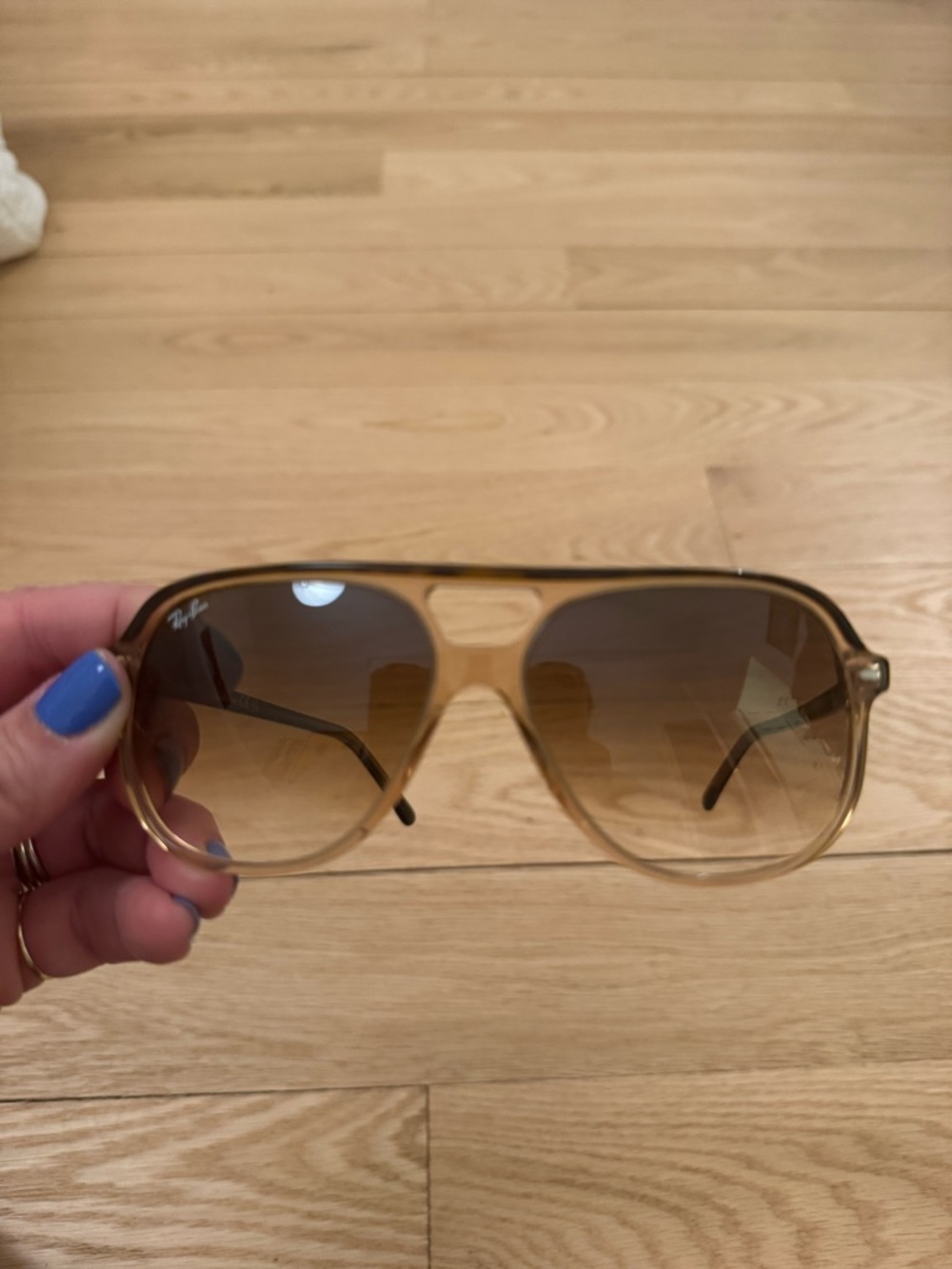 Ray-Ban "Bill" Brown Gradient Aviator Sunglasses